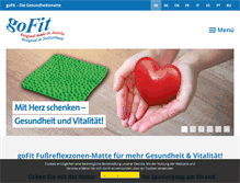 Tablet Screenshot of gofit-gesundheit.com